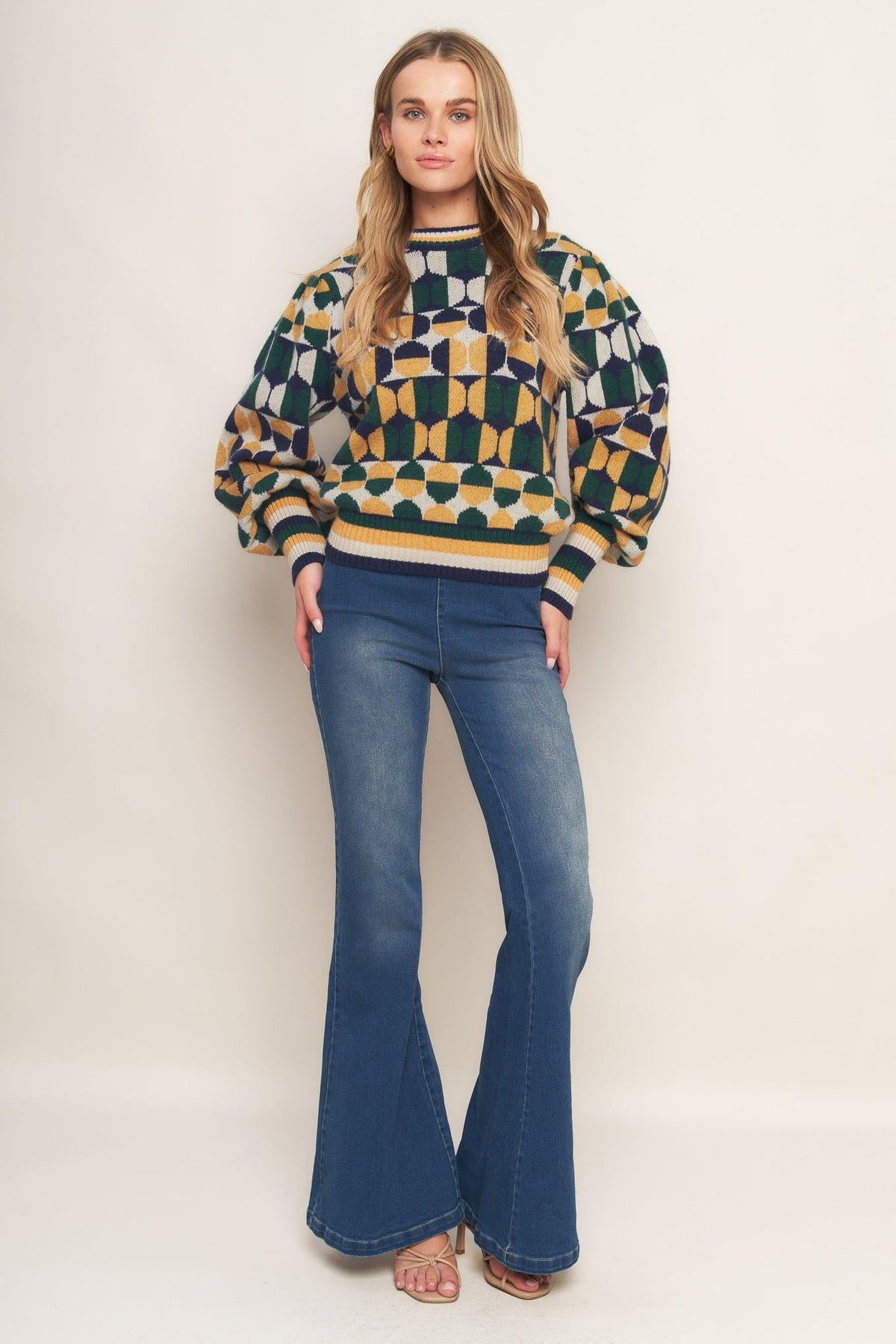 SUÉTER TEJIDO JACQUARD CON MENSAJE DE ÁNIMO