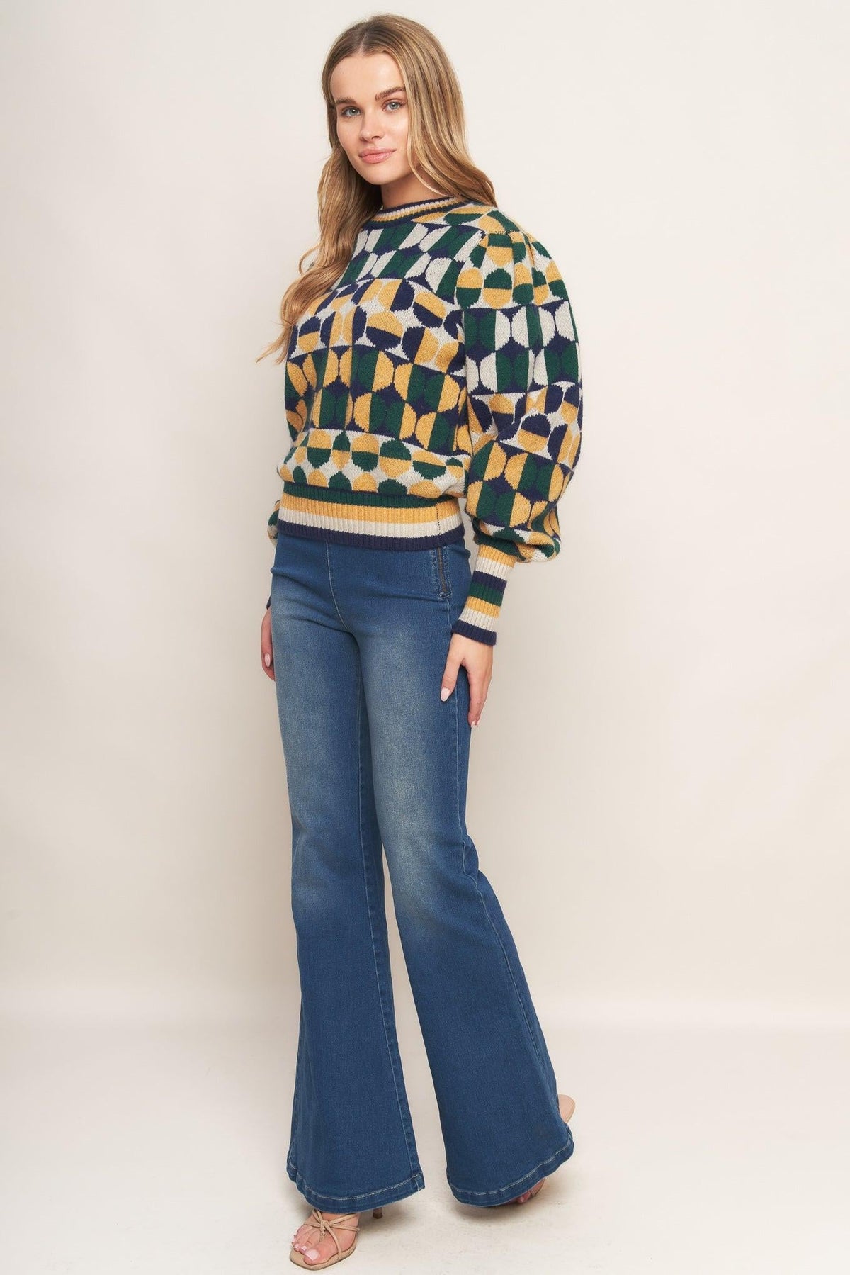 SUÉTER TEJIDO JACQUARD CON MENSAJE DE ÁNIMO