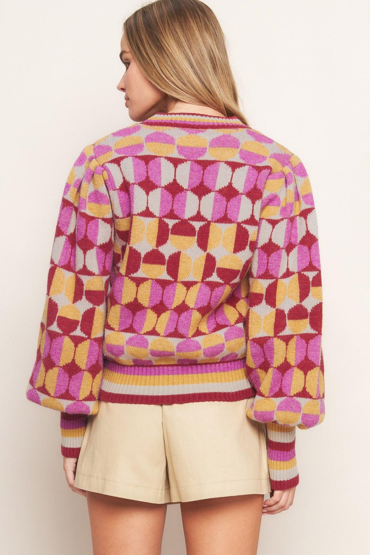 SUÉTER TEJIDO JACQUARD CON MENSAJE DE ÁNIMO