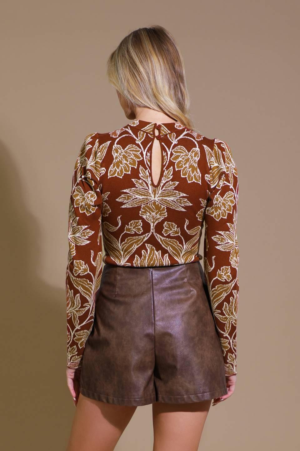TOP DE JERSÉY JACQUARD PARA TARDES CÁLIDAS