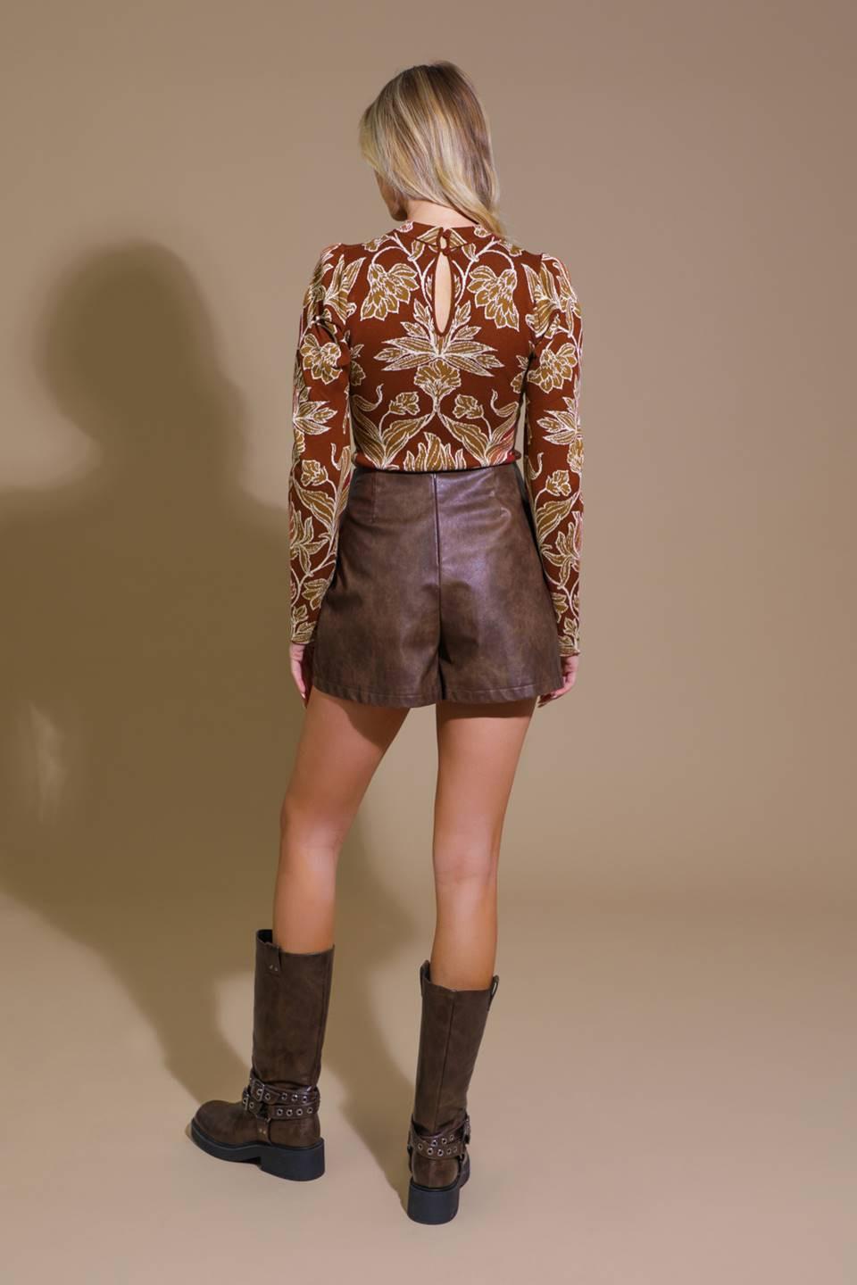 TOP DE JERSÉY JACQUARD PARA TARDES CÁLIDAS