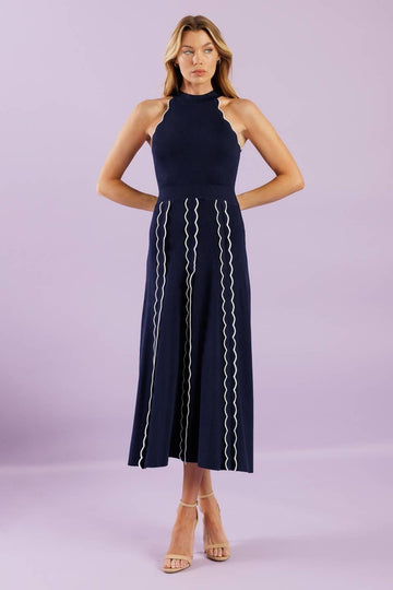 NAVY/IVORY