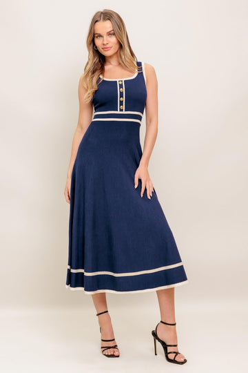NAVY/IVORY