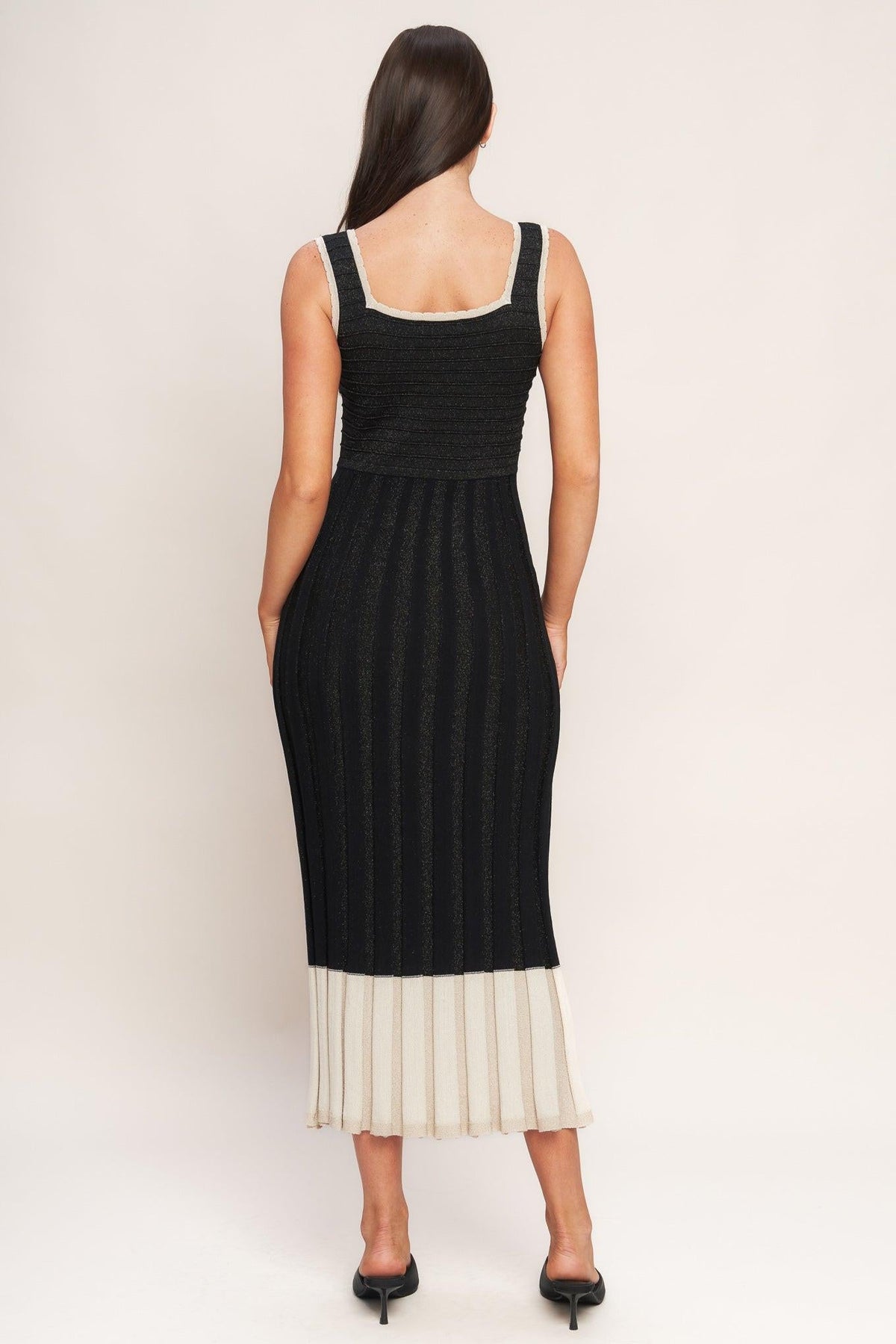 VESTIDO MIDI DE PUNTO NOIR ÉCLAT