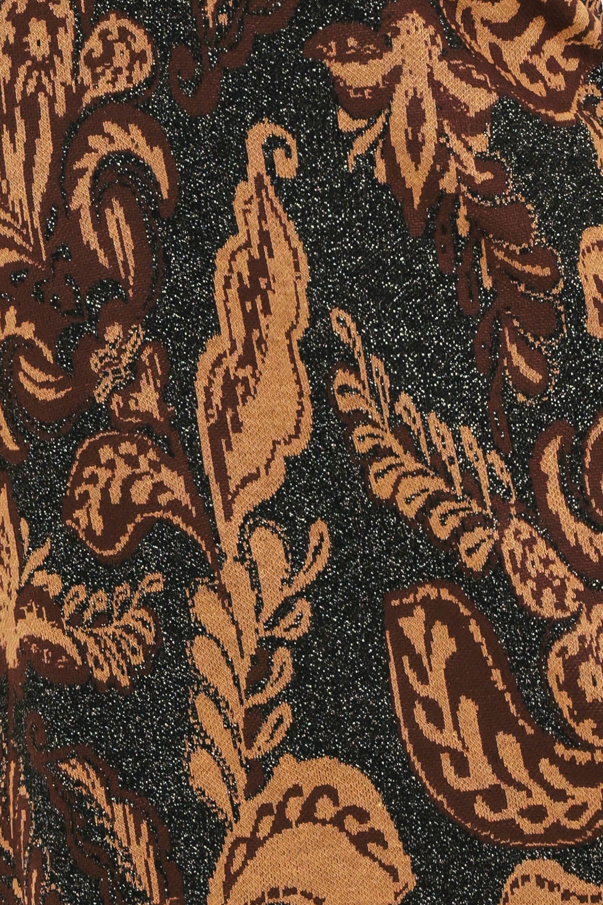 VESTIDO MIDI DE PUNTO JACQUARD CON DISEÑO DE JARDÍN VINTAGE