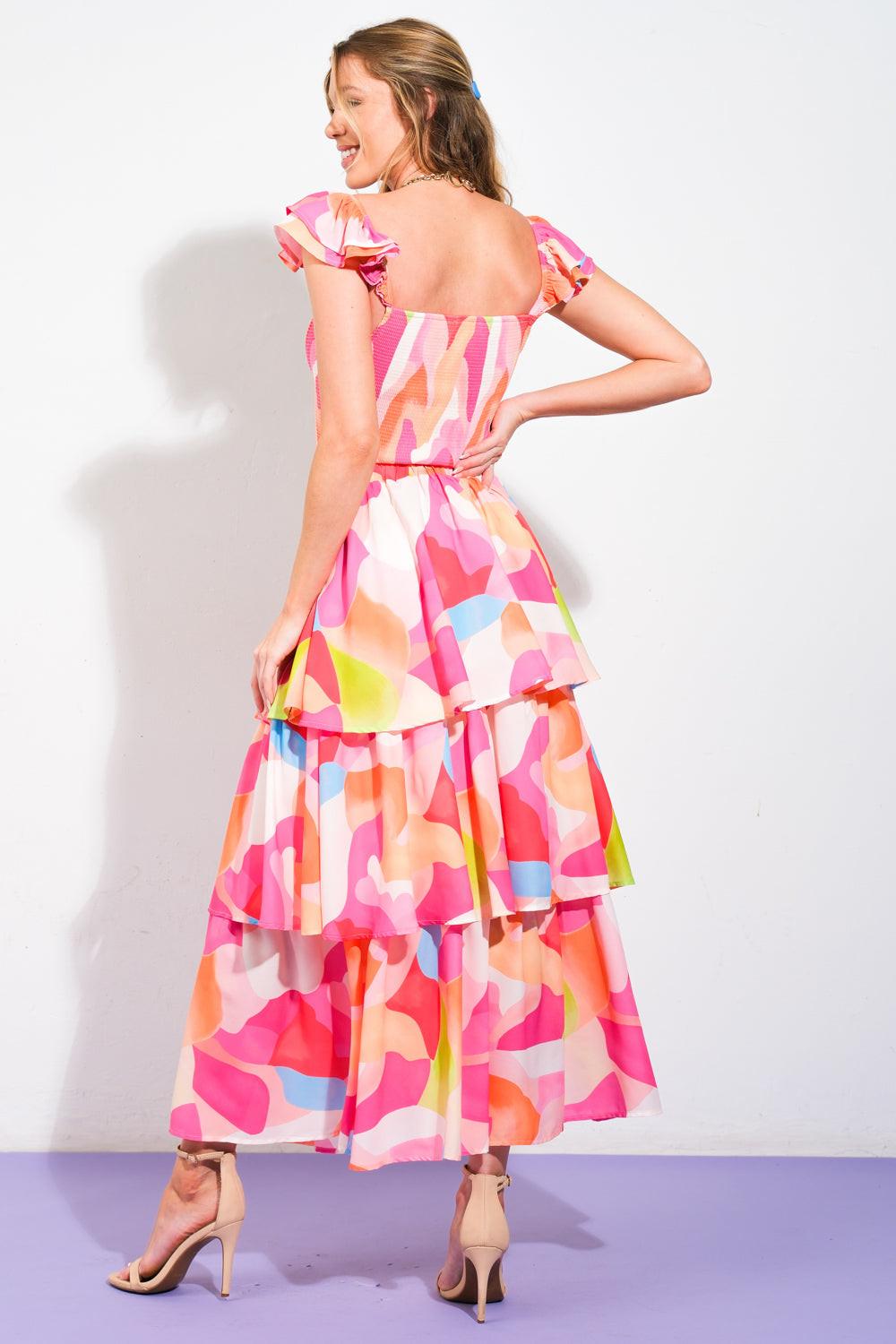 CONJUNTO DE FALDA Y TOP TEJIDOS ROSAS ABSOLUTE EDGE