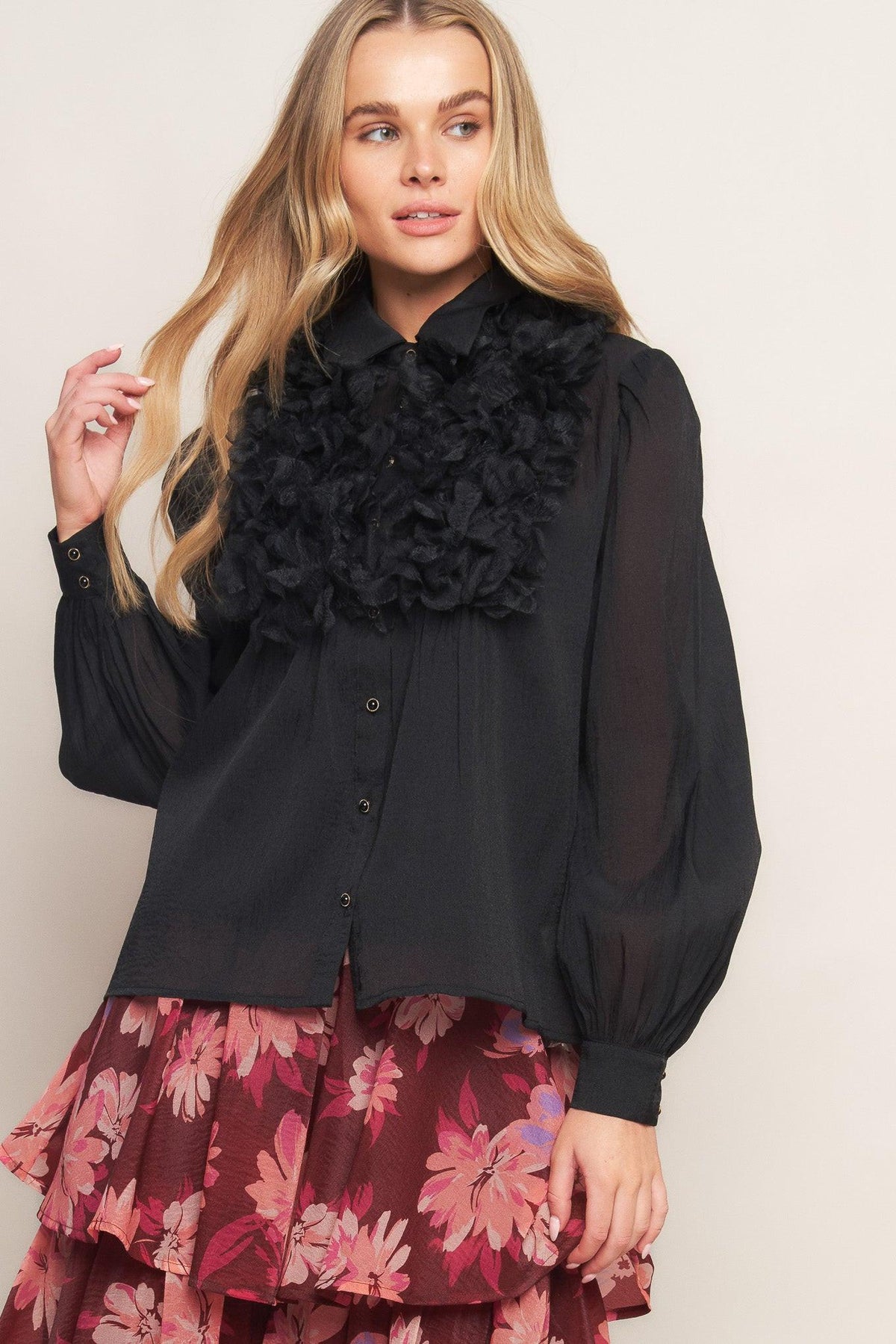 HAZY DAYS WOVEN TOP