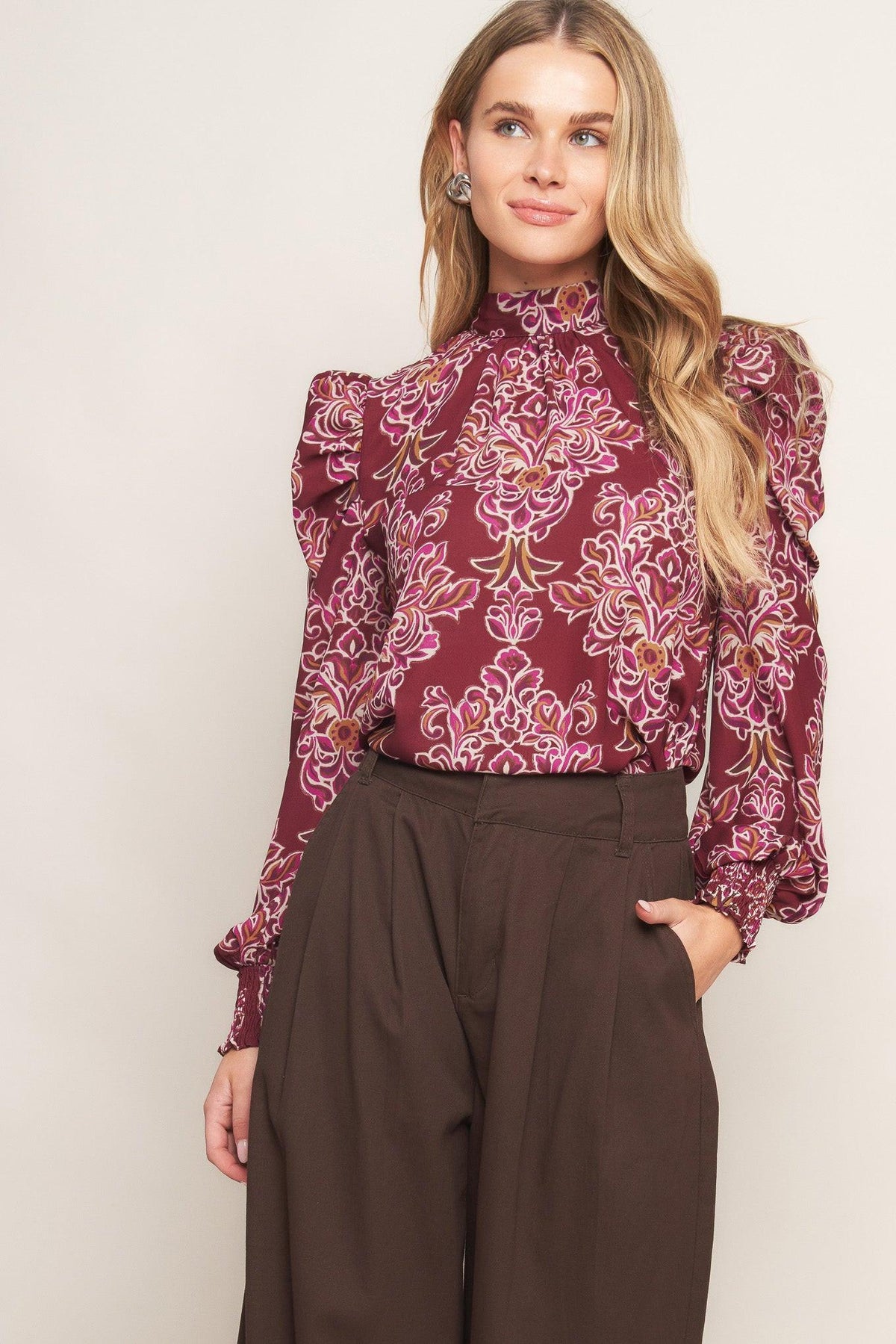 FLOATING ON BY WOVEN TOP