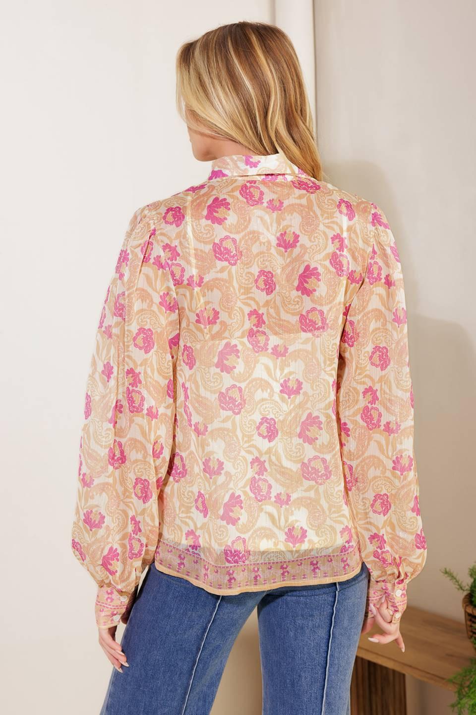 AGAINST THE ODDS WOVEN TOP