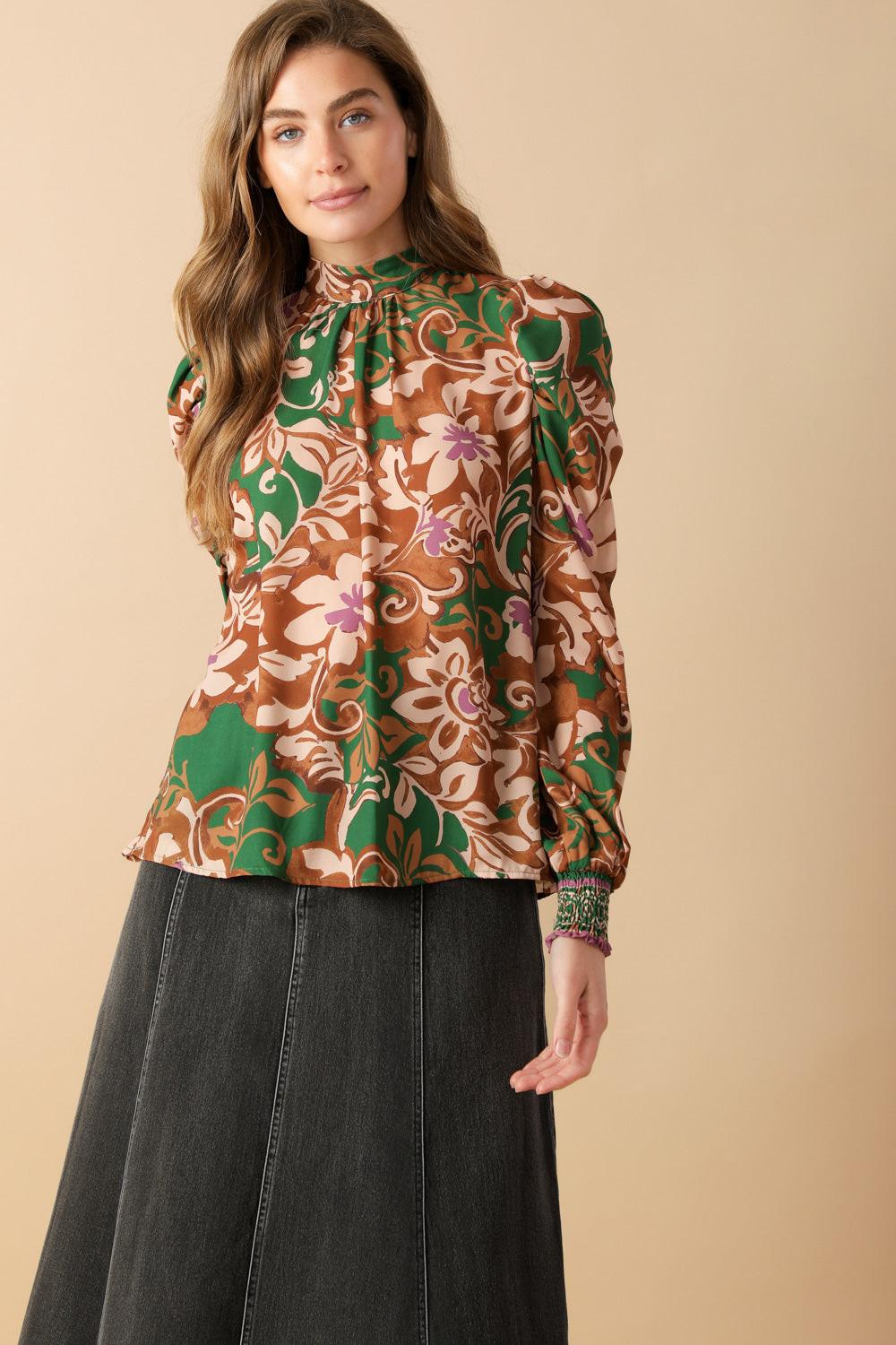 BREWED BLISS WOVEN TOP