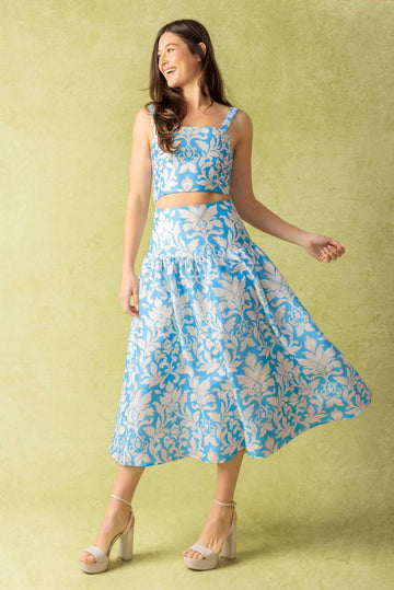 BLUE/IVORY