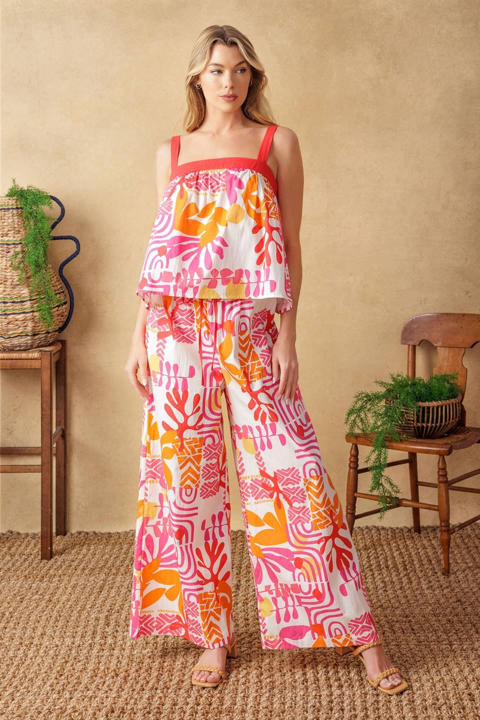 CONJUNTO DE TOP Y PANTALÓN TEJIDO OVER YOU AGAIN