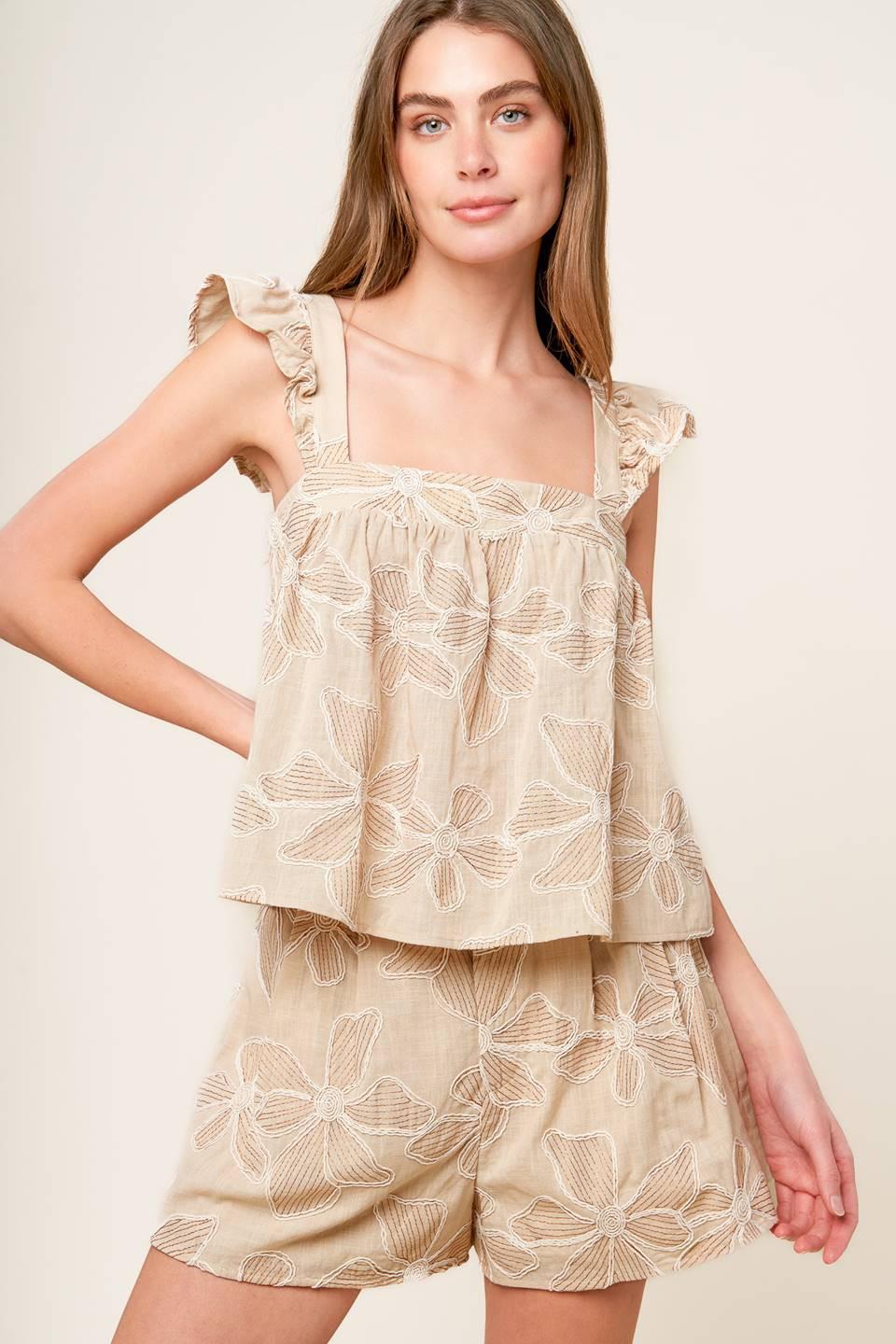 CONJUNTO DE TOP Y SHORTS TEJIDOS DARCY DREAM