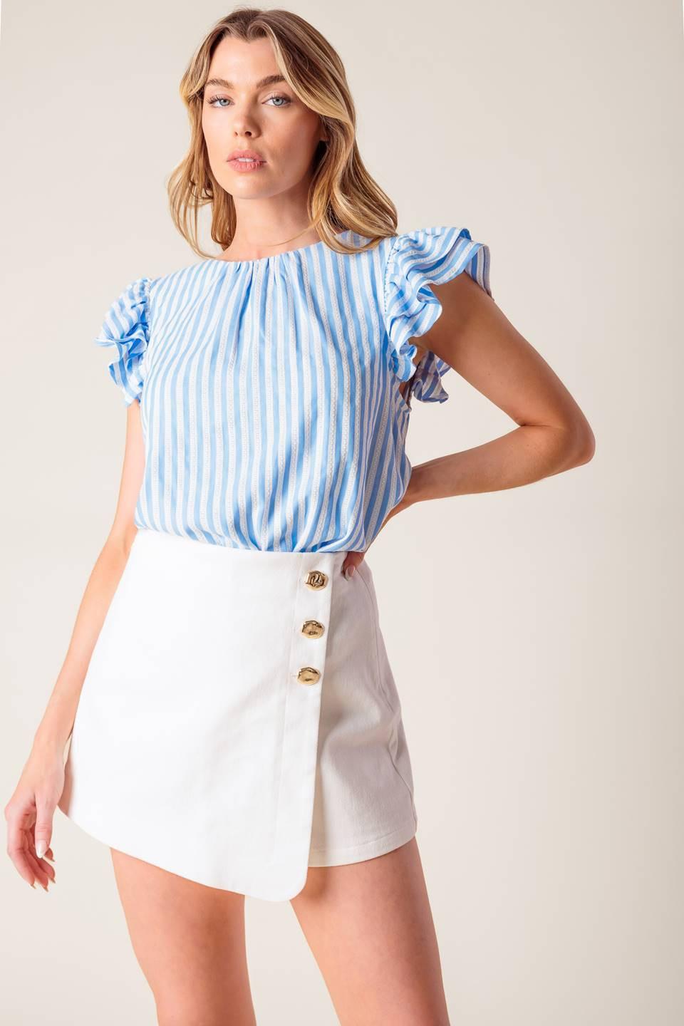 BLUSA TEJIDA AZUL DULCE ARMONÍA