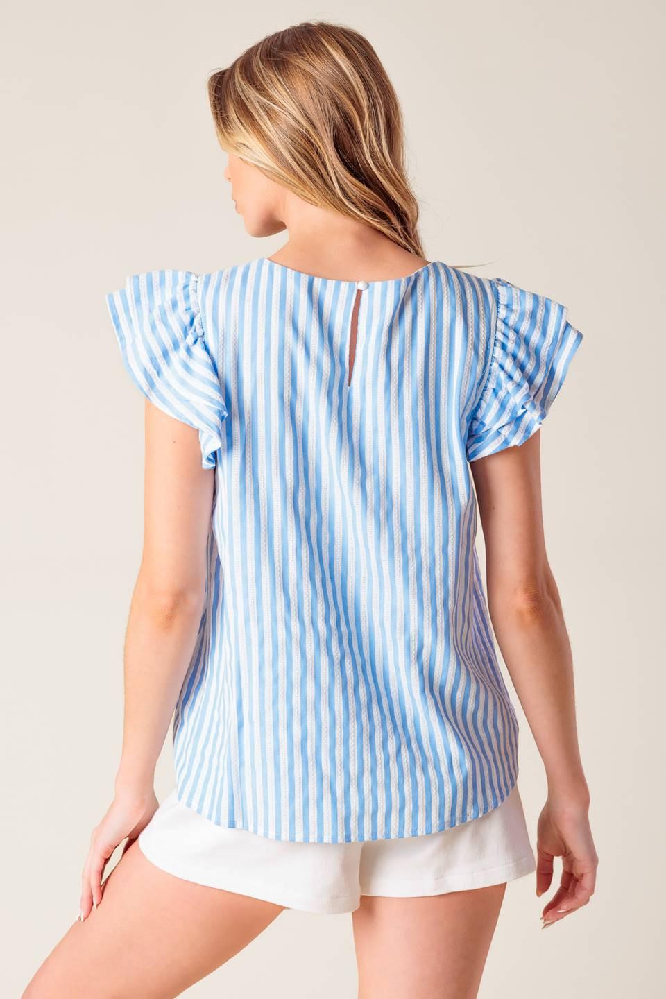 BLUSA TEJIDA AZUL DULCE ARMONÍA
