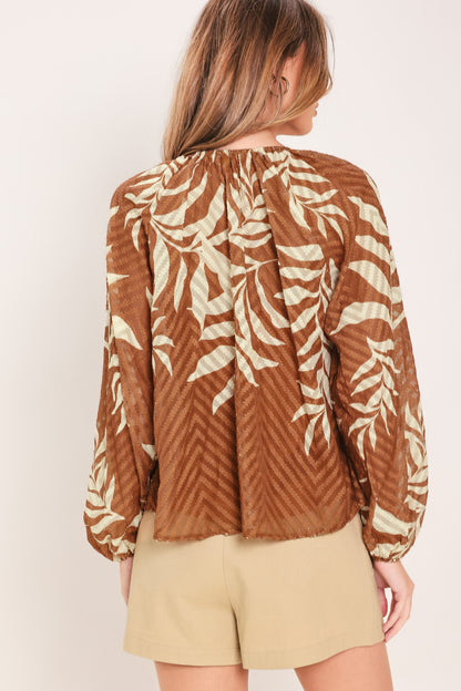 WARM BREEZE WOVEN TOP