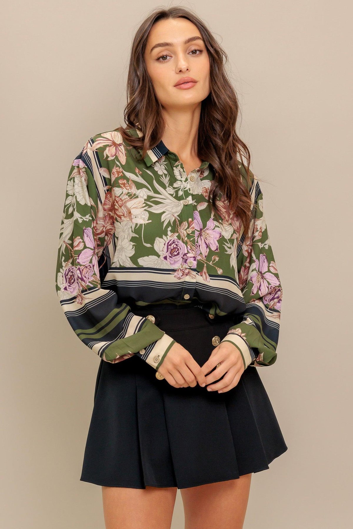 GARDEN CLUB  WOVEN TOP