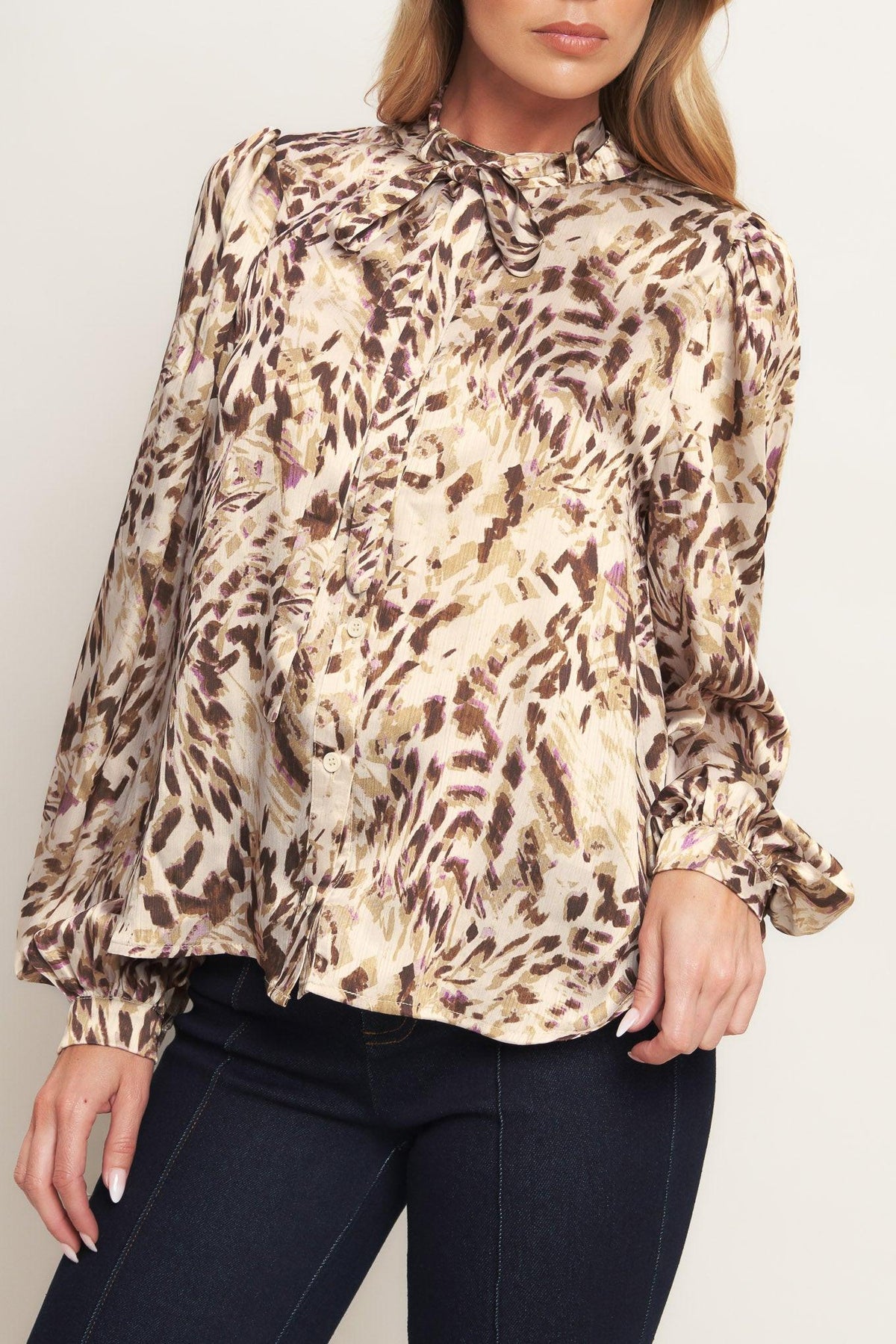 WILD CHIC CREAM WOVEN TOP
