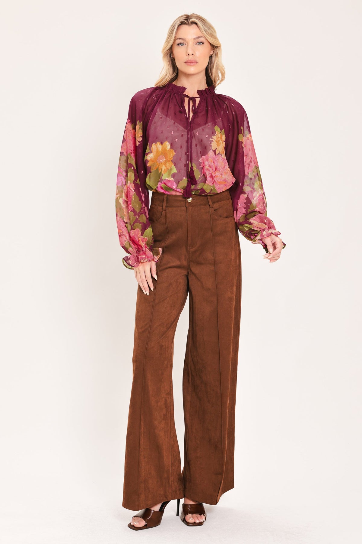 TOP TEJIDO FLORA ROMÁNTICA