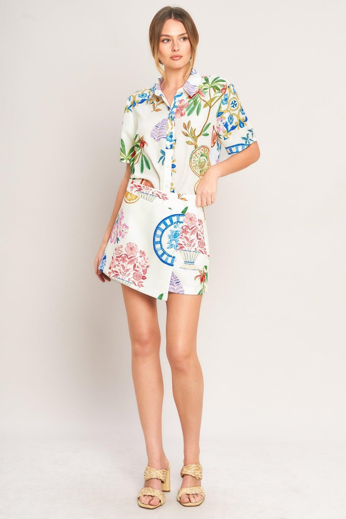 TOP DE PORCELANA TEJIDO DE VERANO