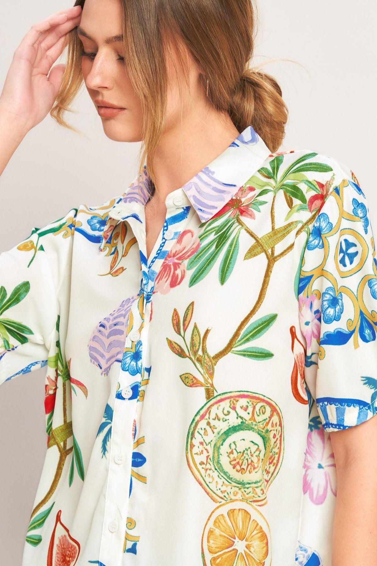 TOP DE PORCELANA TEJIDO DE VERANO