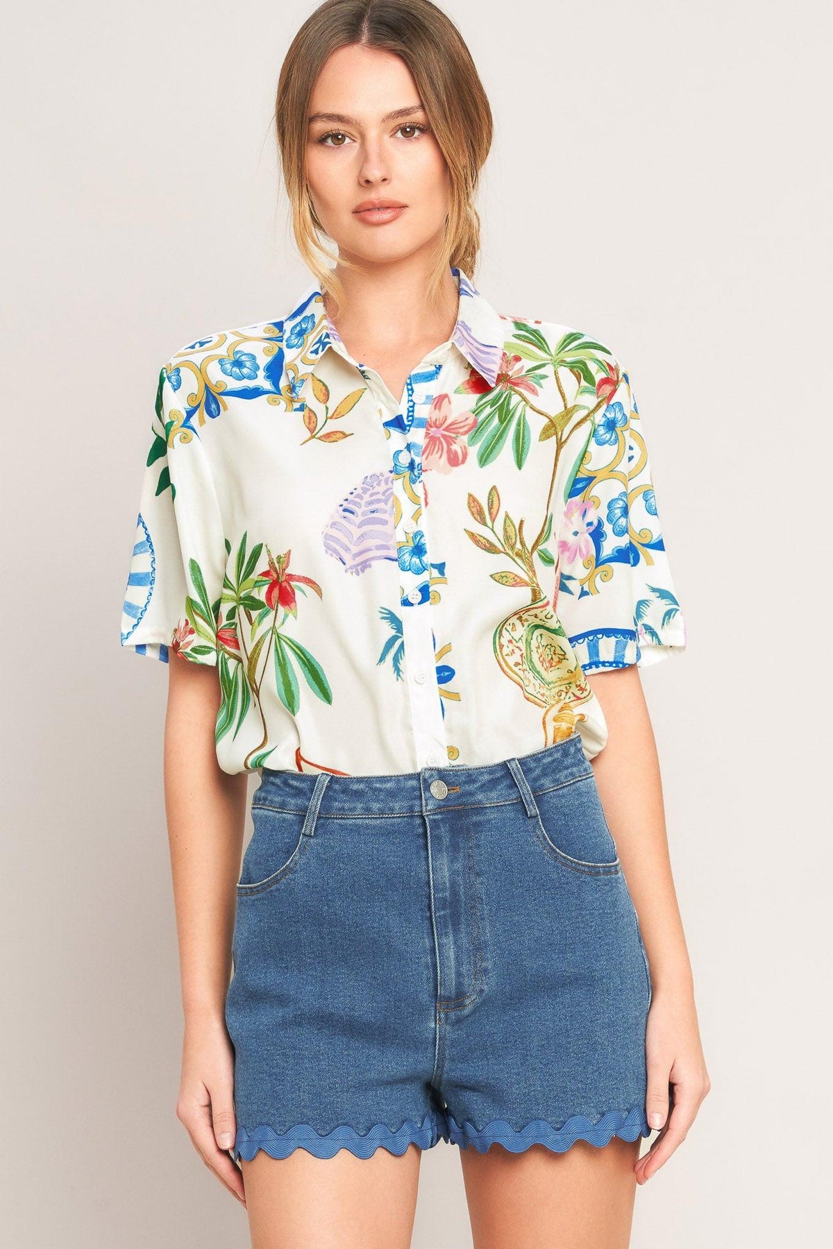 TOP DE PORCELANA TEJIDO DE VERANO