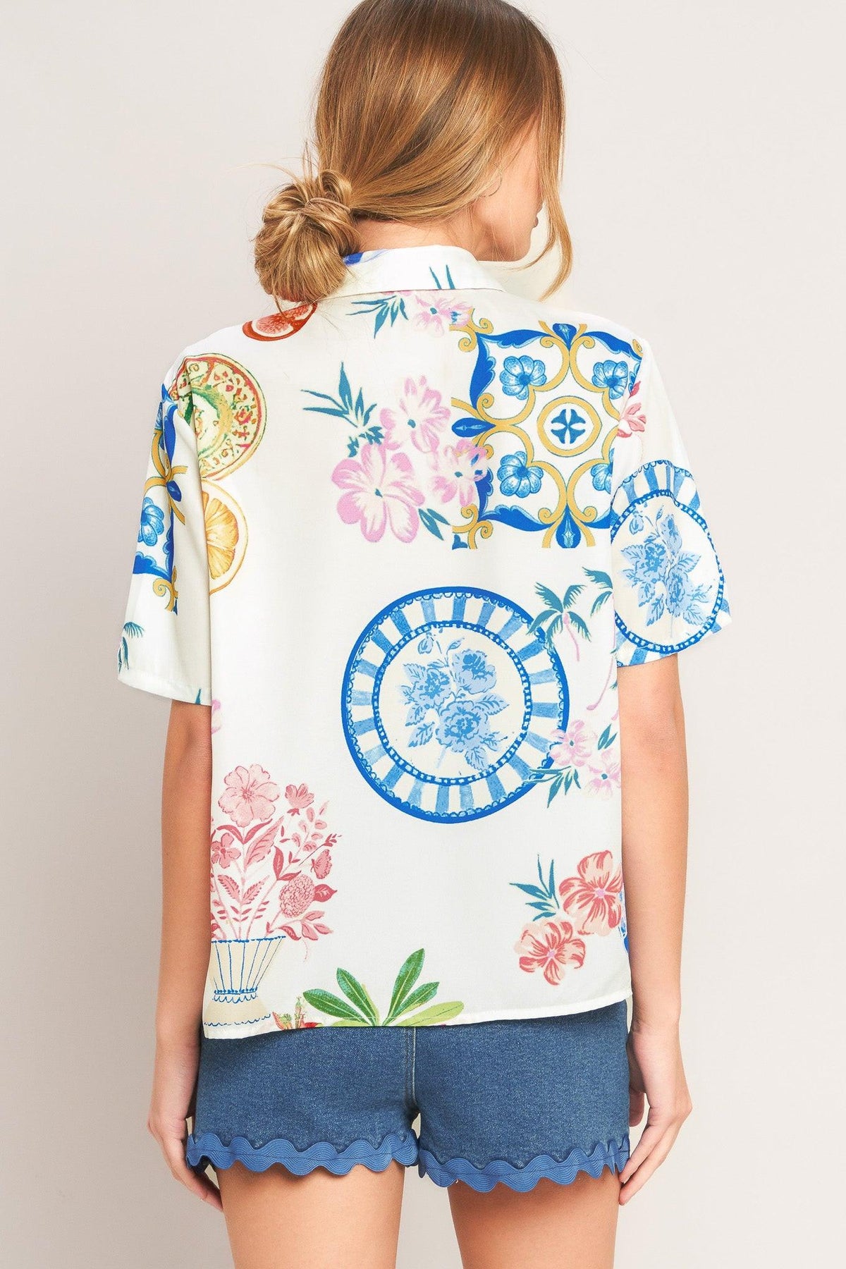 TOP DE PORCELANA TEJIDO DE VERANO