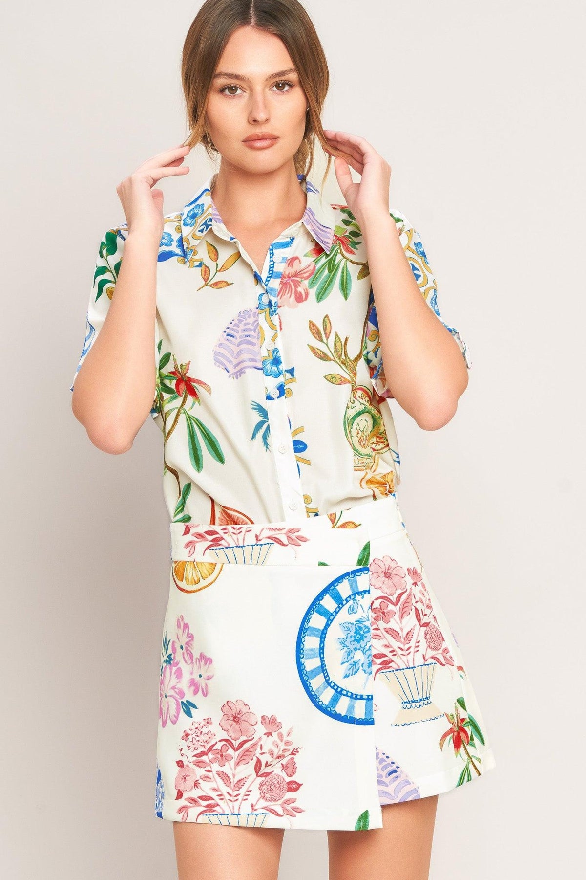 TOP DE PORCELANA TEJIDO DE VERANO