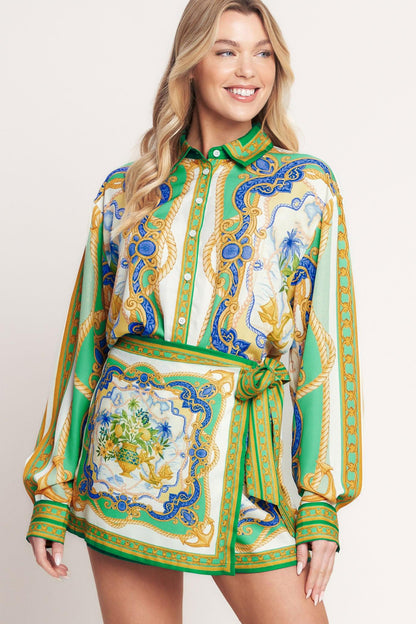 VINTAGE HEIRESS WOVEN TOP