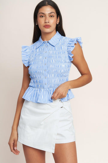 BLUE/IVORY