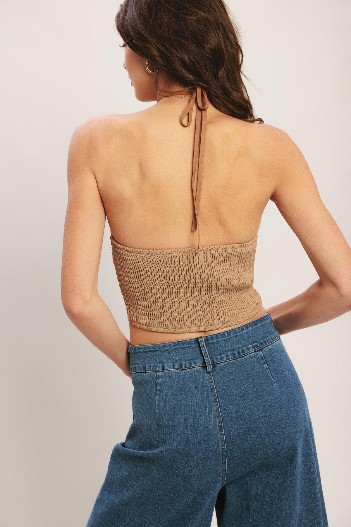TOP CORTO TEJIDO CARAMEL COAST