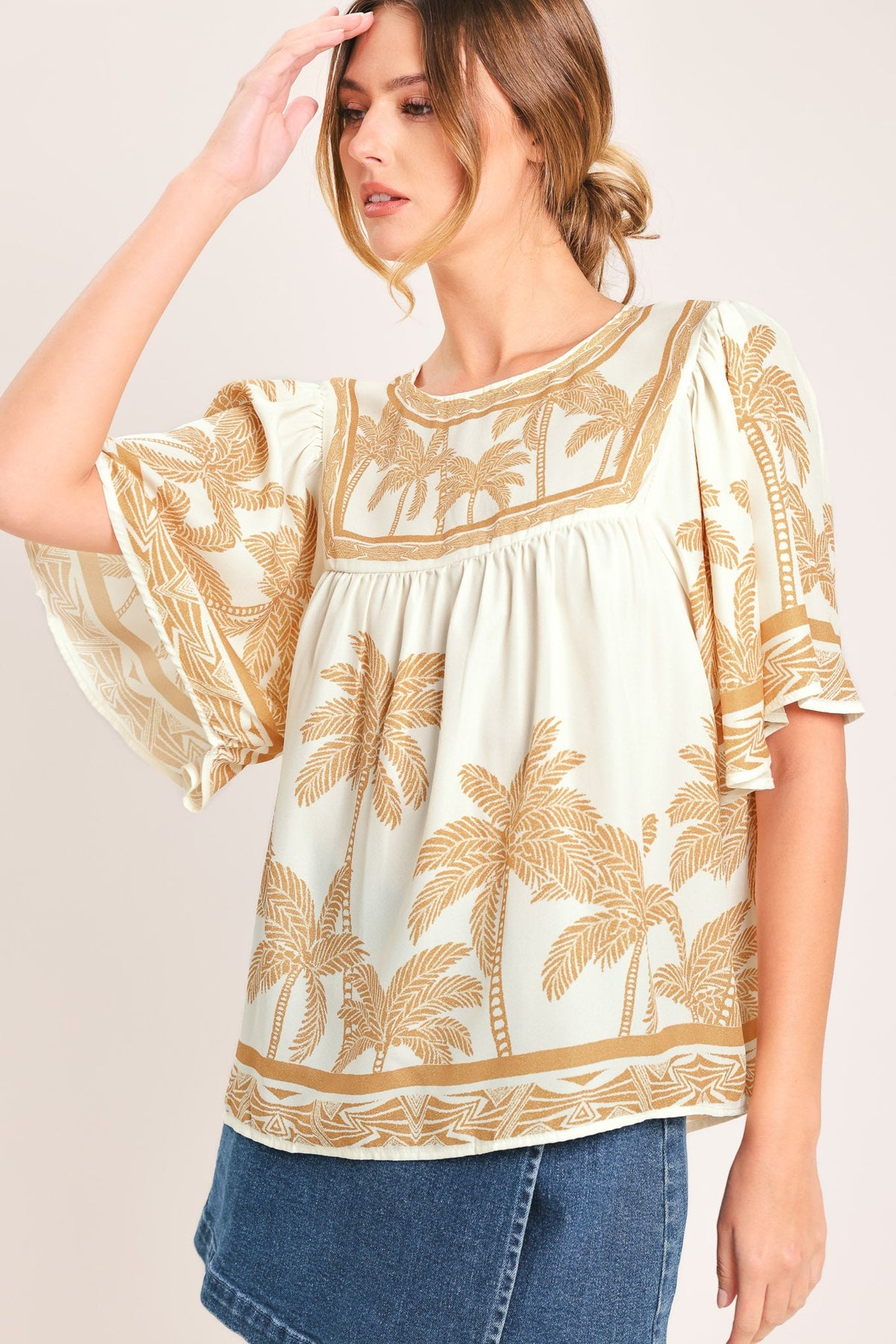 BLUSA BREEZE STORY DE TELA TEJIDA