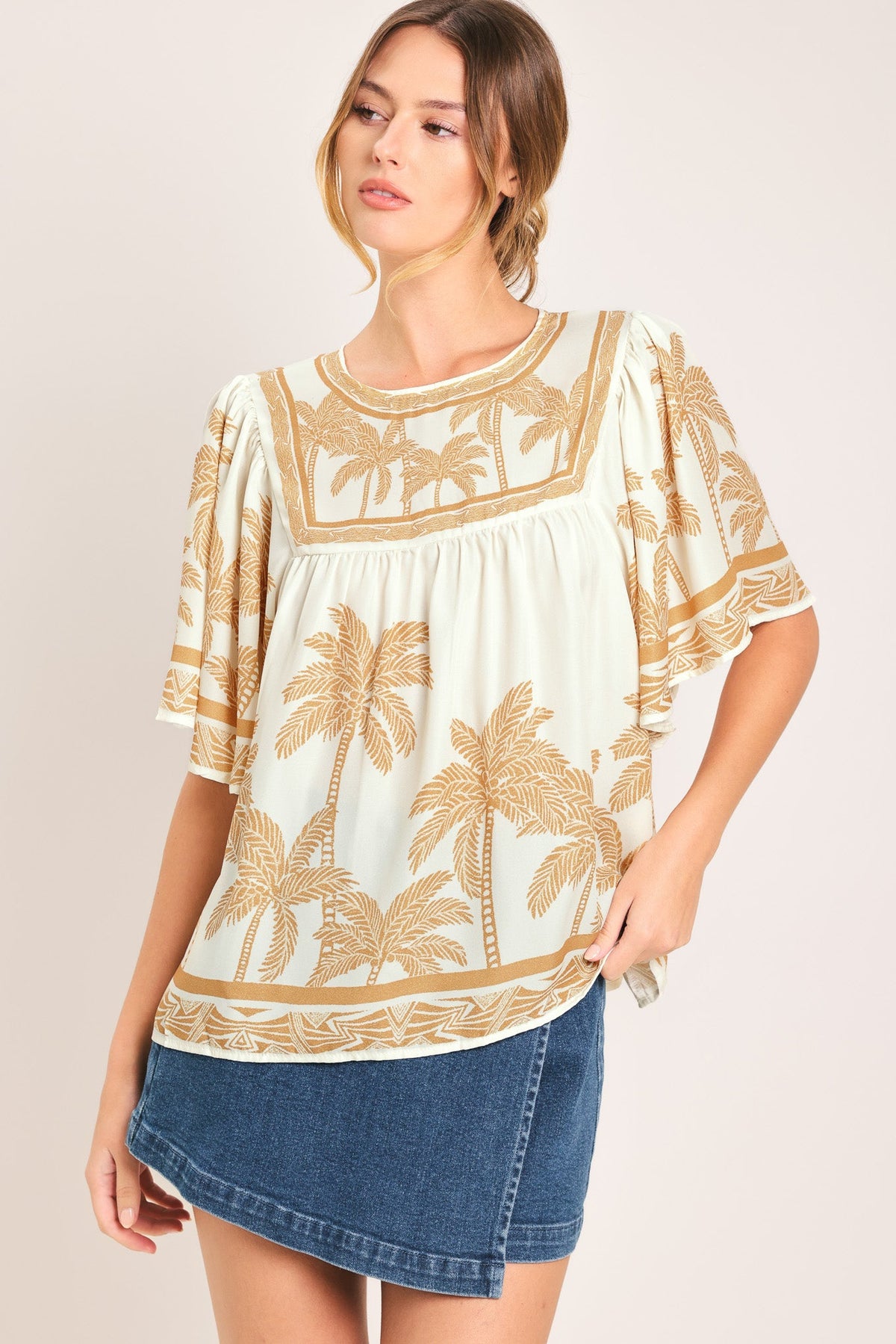 BLUSA BREEZE STORY DE TELA TEJIDA