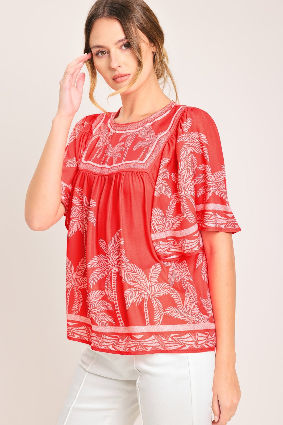 BLUSA BREEZE STORY DE TELA TEJIDA
