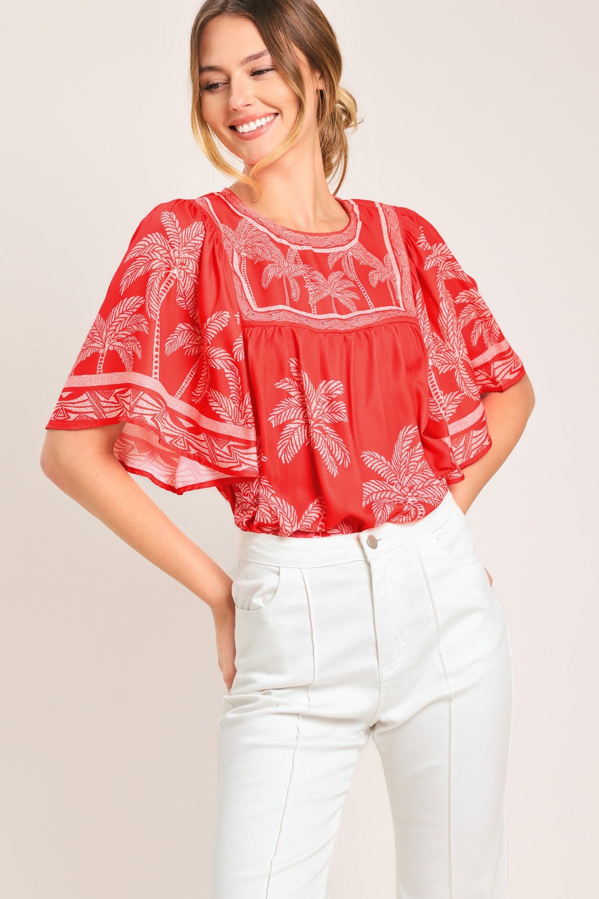 BLUSA BREEZE STORY DE TELA TEJIDA