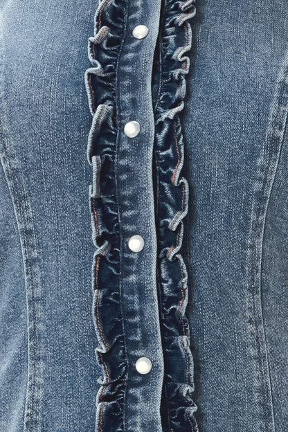 INDIGO BABE DENIM TOP