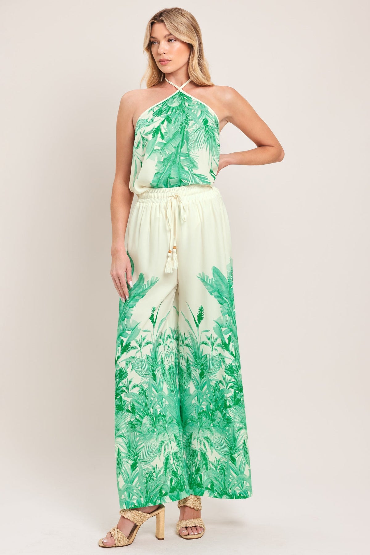 TOP TEJIDO PALM SERENE