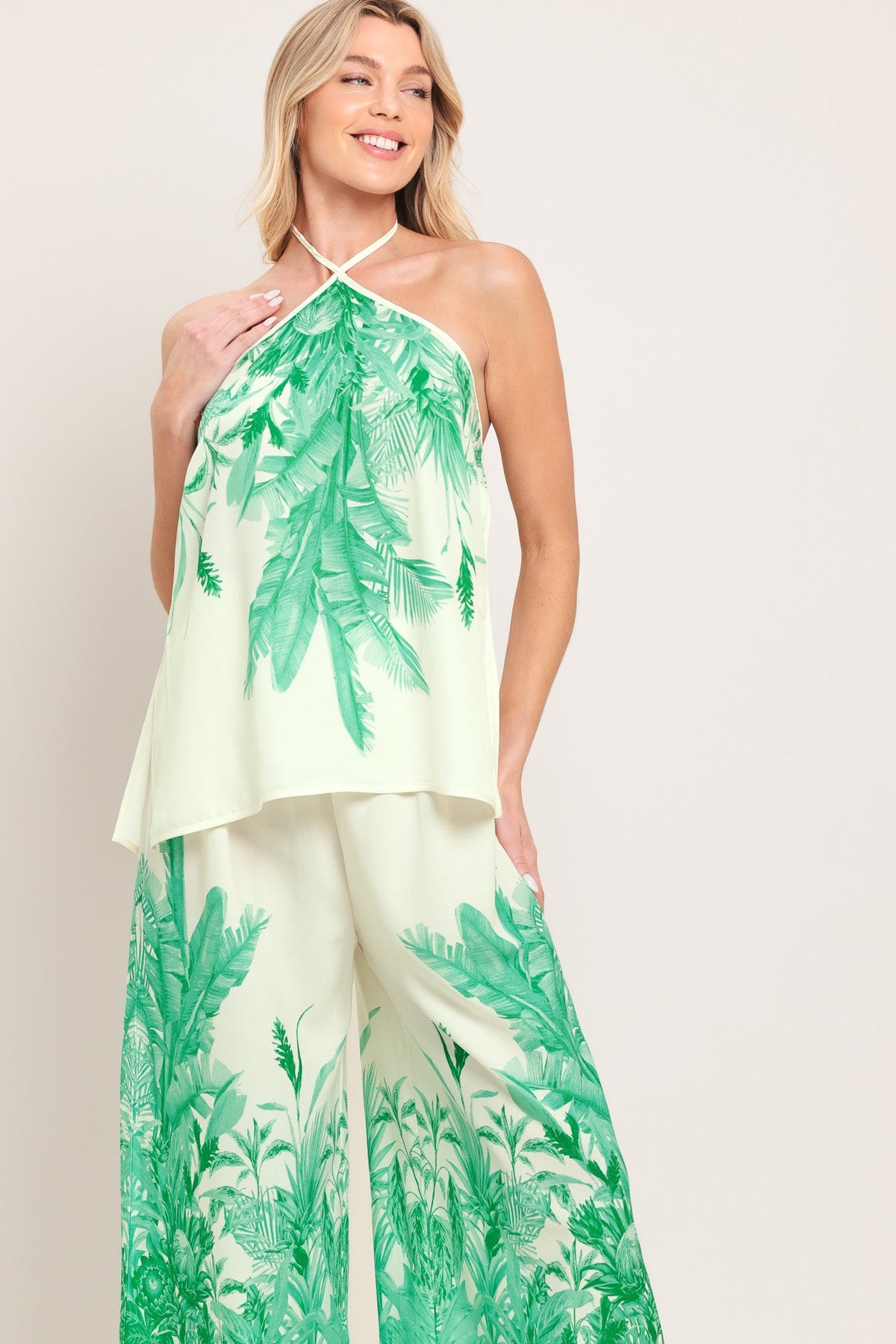 TOP TEJIDO PALM SERENE