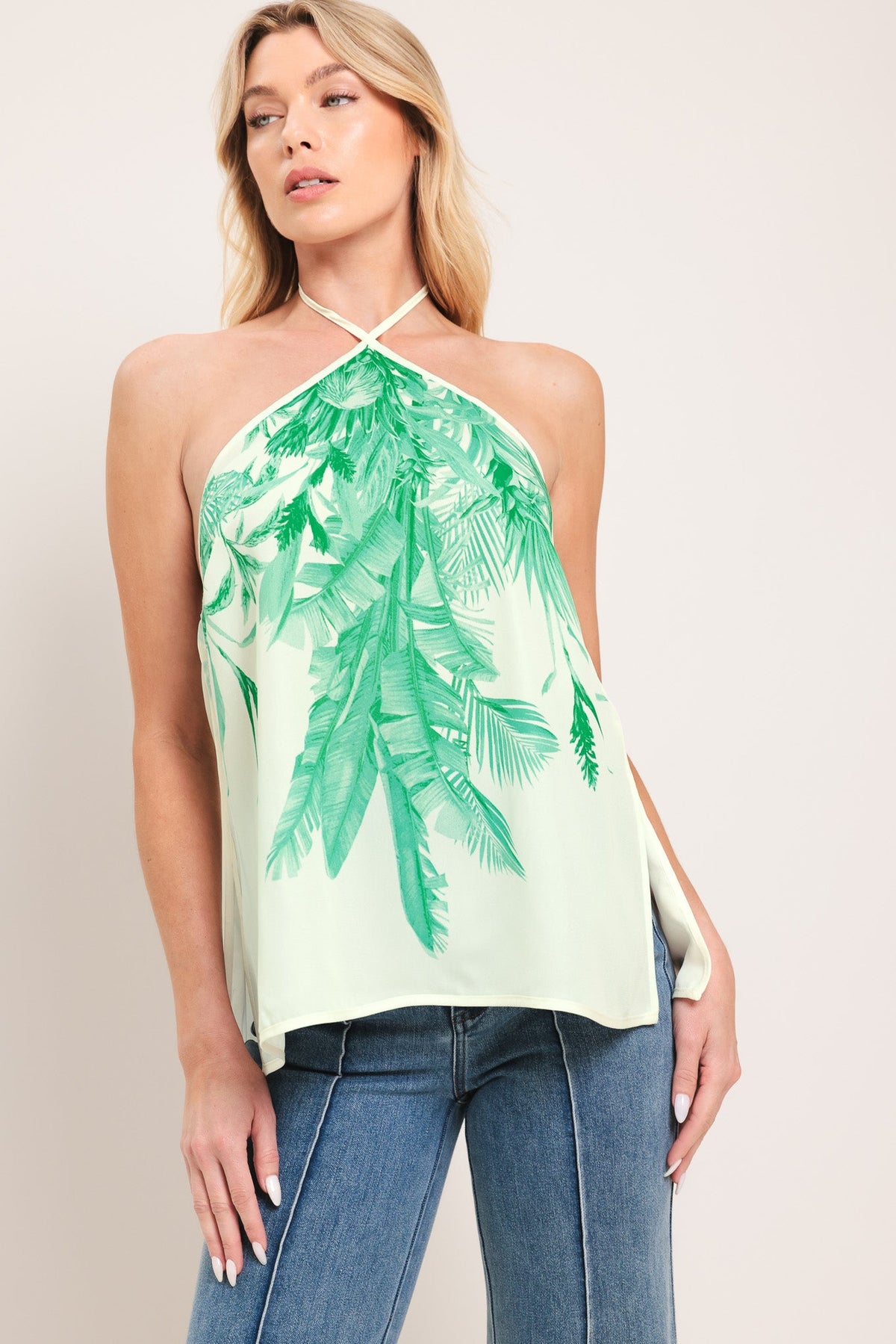 TOP TEJIDO PALM SERENE