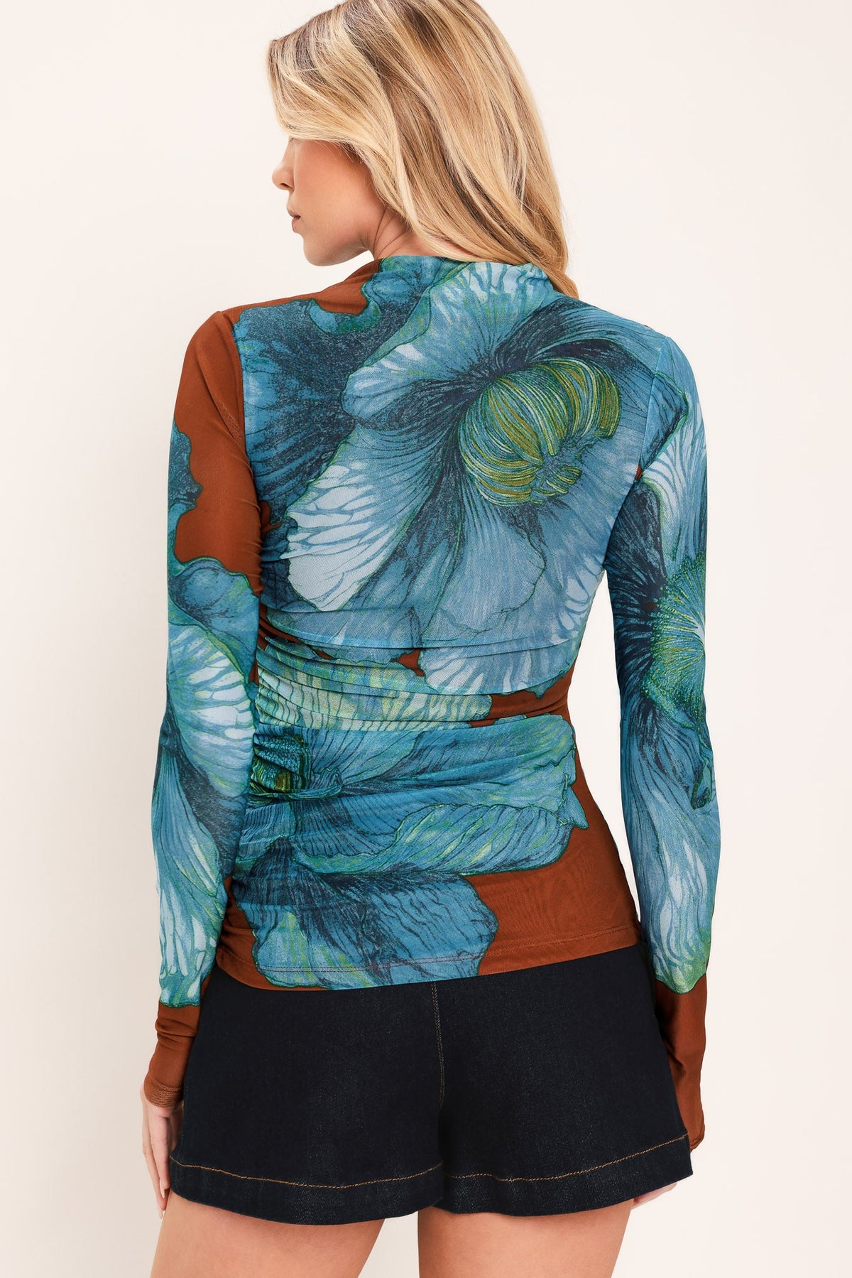 TOP DE MALLA ELÁSTICA TROPIC BLOOM