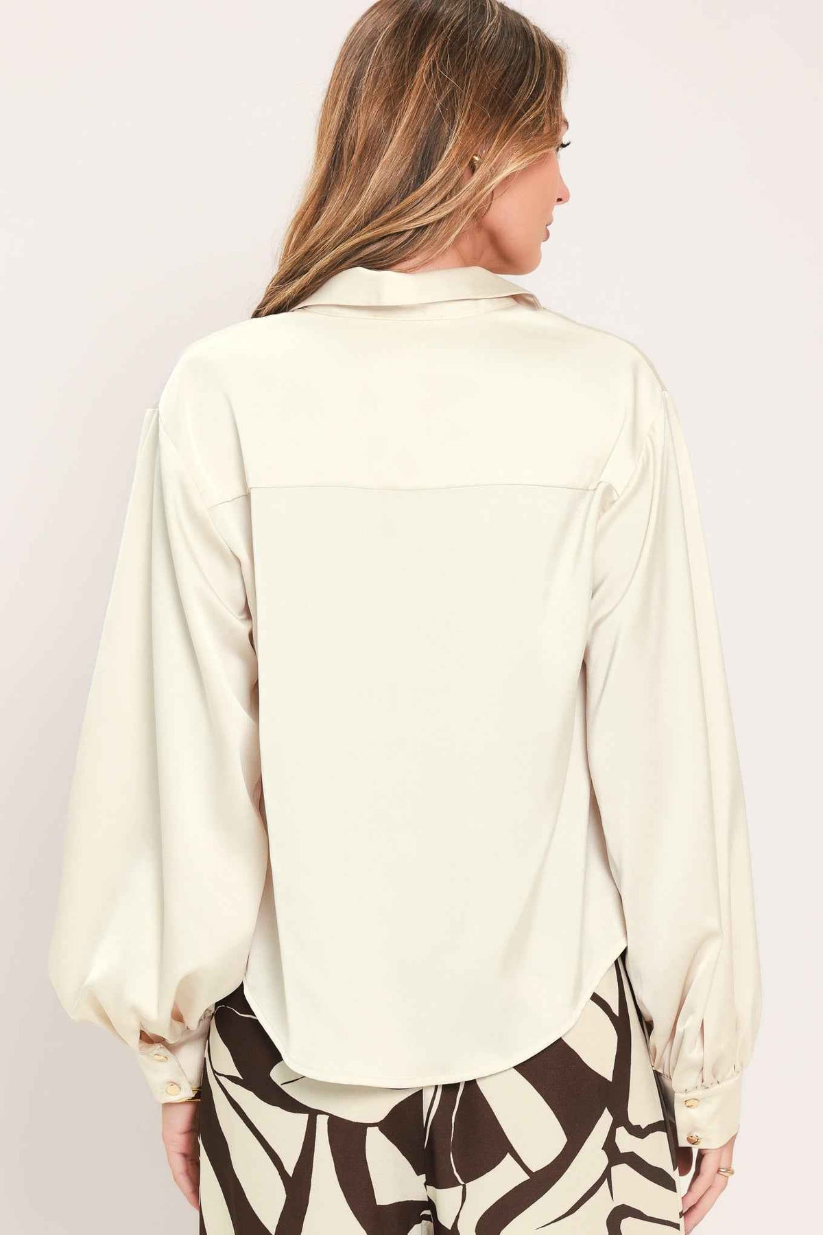 CANDLELIGHT COLLAR GRACE WOVEN TOP