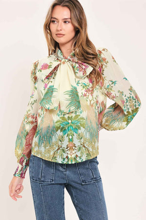 PARADISE PETAL WALTZ WOVEN TOP