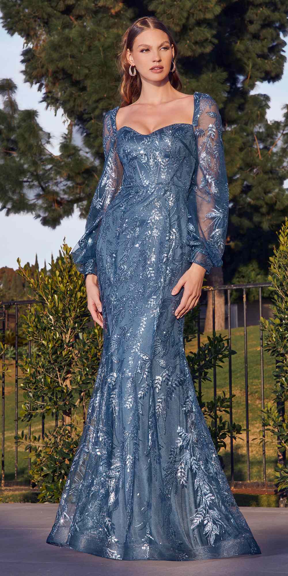 Cinderella Divine J816 Removable Long Sleeve Off the Shoulder Gown