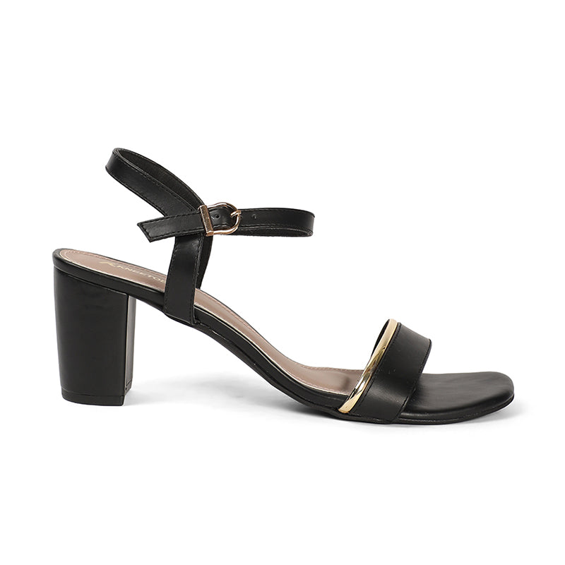 Mila - Black Block Heels