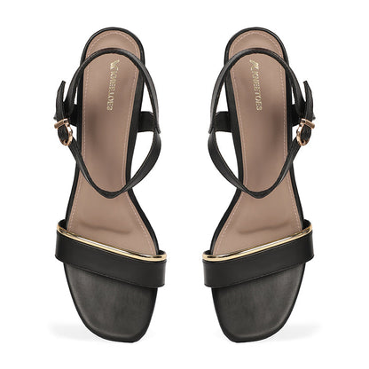Mila - Black Block Heels