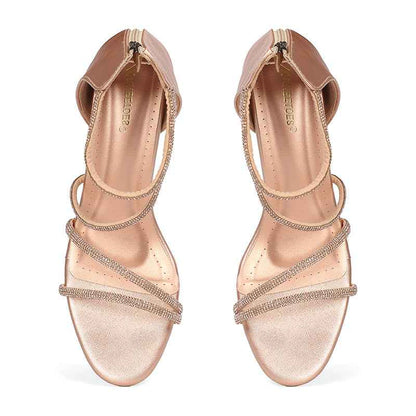 Lumina - Rose Gold Block Heels