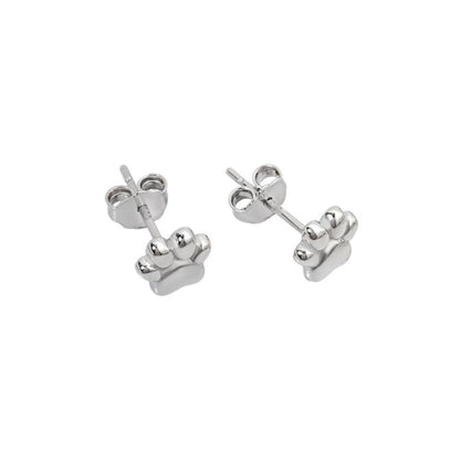 Pawfect Mini Paw Print Stud Earrings