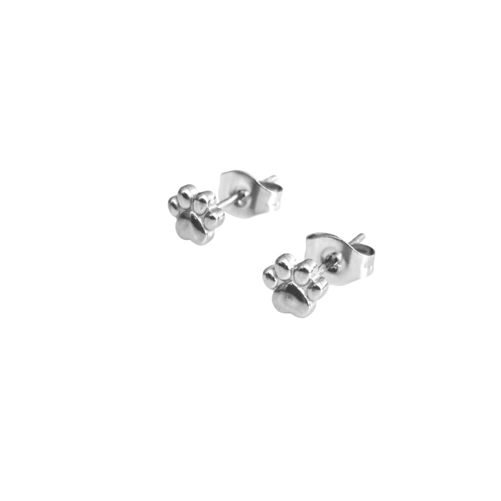 Pawfect Mini Paw Print Stud Earrings