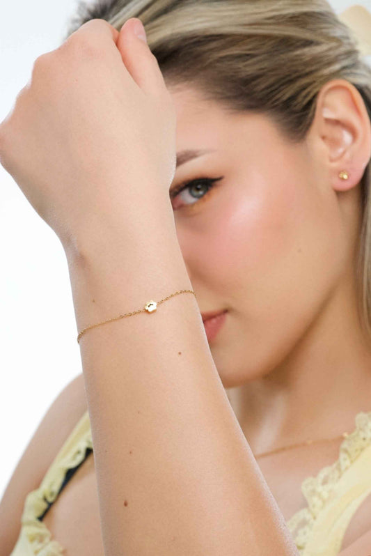Pawfect Minimalist Mini Paw Charm Bracelet Adjustable