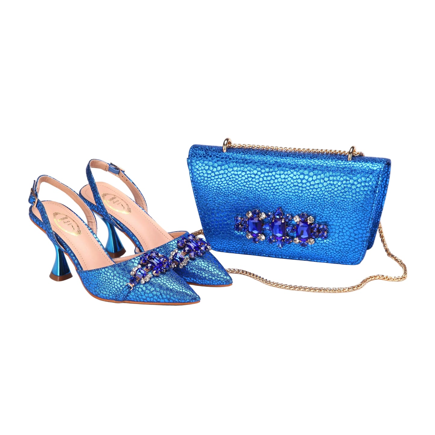 Women's Shoes and Bag Set with Pointed Toe EDN349